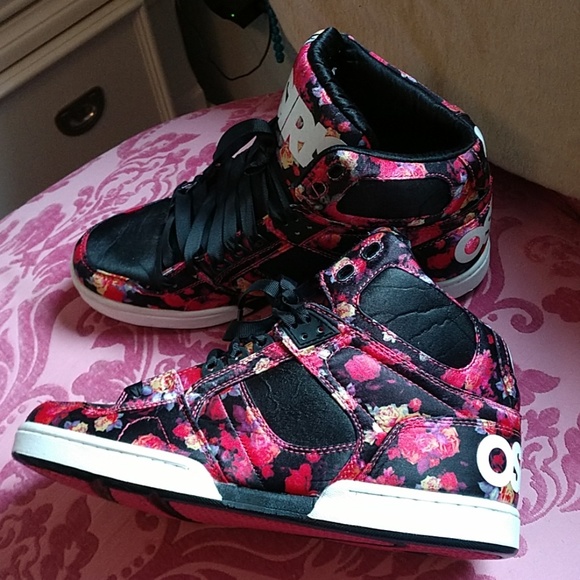 Osiris Shoes - Osiris floral high top sneakers 9-1/2